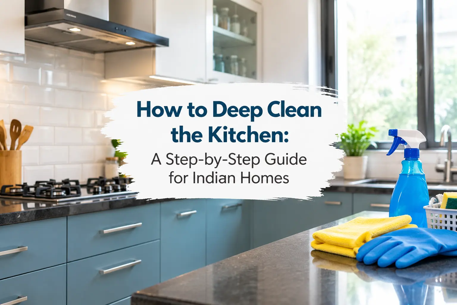 How to Deep Clean the Kitchen: A Step-by-Step Guide for Indian Homes — SpotLess Cleaning